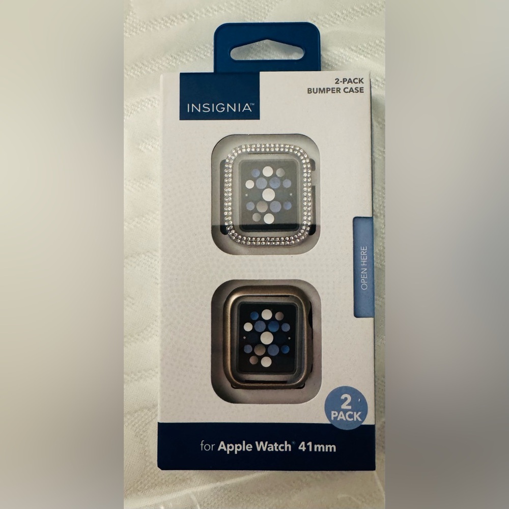 Insignia Silver Bumper Case for Apple Watch 41mm - 2 Pack
